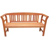 Gartenbank Akazien Holz Wetterfest Tisch Ablage 3-Sitzer