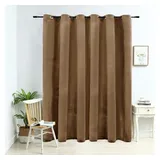 vidaXL Verdunkelungsvorhang mit Metallösen Samt Beige 290 x 245 cm
