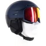 Salomon Driver Prime Sigma Plus Skihelm mit Visier-Dunkel-Blau-M