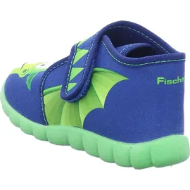 Fischer Markenschuh Hausstiefel Blau 25