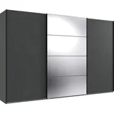 WIMEX Schwebetürenschrank Norderstedt 360 x 236 x 64 cm Grau/Spiegel