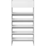 Vicco Schuhschrank Delin, Weiß, 60 x 116 cm