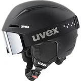 Uvex Kinder Viti Set Skihelm (Größe 51-55CM, schwarz)
