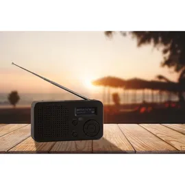 Imperial DABMAN 17 – Tragbares DAB+ & UKW-Radio (portables Digitalradio, Musikwiedergabe via Bluetooth und USB, austauschbarer Akku) – Schwarz