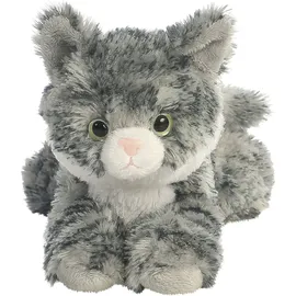 AURORA 31713 - Flopsies-Mini Katze Lily, grau, Schlenker-Plüschtier 20,5 cm