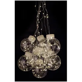 Lex LED Lichtervorhang mit 10 Kugeln und 200 Micro LEDs, 2,7m