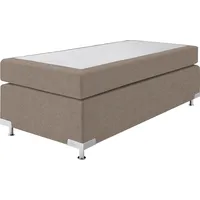 Westfalia Schlafkomfort Boxspringbett "Holland", beige (schwarz beige), B:102cm L:201cm,
