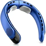 Tragbarer Usb-nackenventilator, Drei Windgeschwindigkeiten, Led-anzeige, 360°-rundum-wärmeableitung, Geräuschreduzierung.