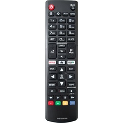 Azurano Fernbedienung für LG AKB75095308 für 2017er LG Smart TV der UJ Serie, Netflix & Amazon Video Direk (Gerätespezifisch, Infrarot), Fernbedienung, Schwarz