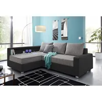 Collection AB Ecksofa »Relax L-Form«, inklusive Bettfunktion, Federkern, wahlweise mit RGB-LED-Beleuchtung schwarz
