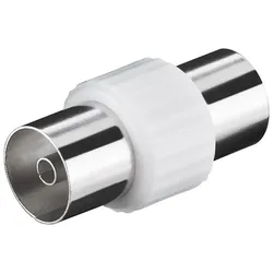 Adapter, IEC/Koax-Buchse - IEC/Koax-Buchse, Kunststoffausführung