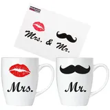 Brubaker Kaffeetasse 0,3 l Weiß 2 St.