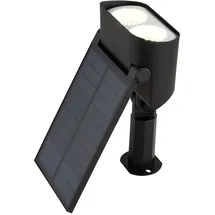 GLOBO Solarleuchte Kunststoff 9,5x28,5 cm 32x LED schwarz