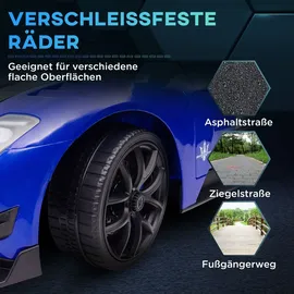 aiyaplay Kinder Elektroauto 12 V Maserati GT2 blau (1-tlg)