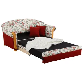 Home Affaire Schlafcouch Polyester 2-Sitzer Rot