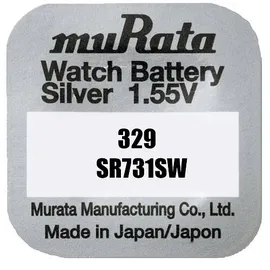 MURATA 329 Knopfzelle 39 mAh 10 St.