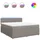 vidaXL Boxspringbett 180 x 200 cm Taupe
