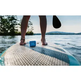 JBL GO 3 Eco – Kleine Bluetooth Box aus recyceltem Material in Blau – Wasserfester, tragbarer Lautsprecher für unterwegs – Bis zu 5h Wiedergabezeit mit nur einer Akkuladung