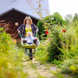 Relaxdays Sackkarrenreifen mit Schlauch 2er Set, Ersatzreifen 4.00-8 für Sackkarre, Stollenprofil, bis 150 kg, schwarz