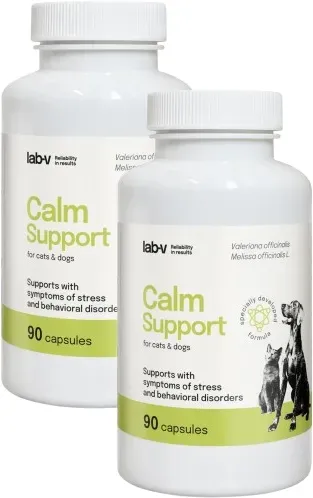 LAB-V Calm Support - Unterstützung bei Symptomen von Stress und Verhaltensstörungen 2x90 Kapseln (Rabatt für Stammkunden 3%)