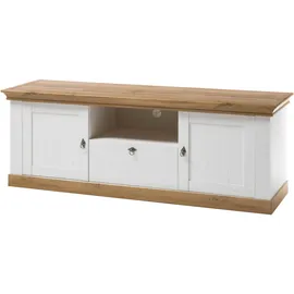 Home Affaire Cremona Lowboard 183 cm Weiß Metall/MDF/Melamin/Holzwerkstoff