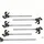 Vago-Tools 5x Schnellspannzwinge 300 mm Einhandzwinge Klemmzwinge Schraubzwingen