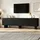 stilvora TV-Lowboard 180x40x55 cm Schwarz Spanplatte