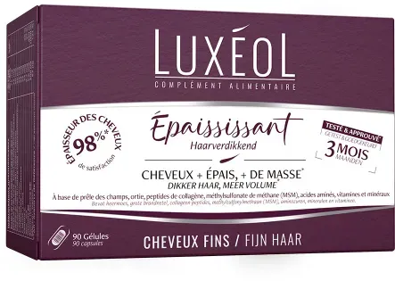 Luxéol Nahrungsergänzungsmittel Zur Verdickung Von Feinem Haar 90 Kapseln