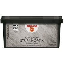 Alpina Effektfarbe Farbrezepte STURM-OPTIK silber 1 L