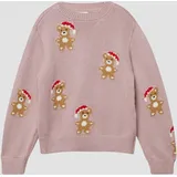 s.Oliver Loose Fit Strickpullover mit Weihnachtsmotiven - 116/122