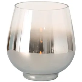Boltze Windlicht Grazia Glas Silber