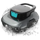 AIPER Kabelloser Poolroboter, Poolsauger Akku mit 90 Min Laufzeit, Doppelantrieb & Selbstparkfunktion, Idealer Poolreiniger für Flachbodenpools bis 80 m2