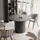 idohome Esstisch 160 x 77 x 120 cm schwarz