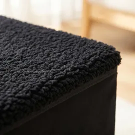 Relaxdays Hundetreppe Faltbar Schwarz 2 Stufen 40 cm x 35 cm x 32 cm
