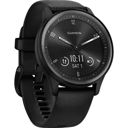 GARMIN Vivomove Sport Smartwatch Faserverstärktes Polymer Silikon, 125-190 mm, Schwarz/Schiefergrau