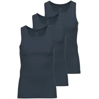 Ammann Achselhemd AMMANN "3er Pack Athletic Shirt Day Modern / Close to you", Herren, Gr. 8, N-Gr, blau (nightblau), Obermaterial: 93% Baumwolle CO. 7% Elasthan EL., Unterhemden