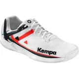 Kempa Herren Wing 2.0 Handball-Schuhe, weiß/rot/schwarz, 47 EU