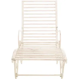 deluke SENTA Sonnenliege 140 x 58 x 101 cm Antik-Creme