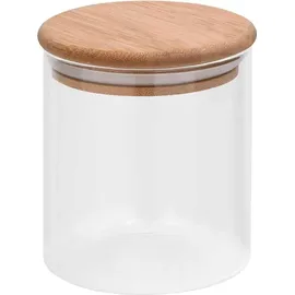 vidaXL Vorratsglas mit Bambusdeckel 600 ml 10 St.