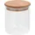 vidaXL Vorratsglas mit Bambusdeckel 600 ml 10 St.
