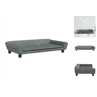 vidaXL Kindersofa Dunkelgrau 100x50x26 cm Samt