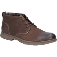 Hush Puppies Herren Nubukleder-Schnürboots Tyson Chukka FS6064 (45 EU) (Braun) - Braun - 45