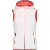 CMP Woman Reverse Vest FIX Hood bianco