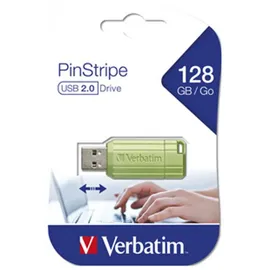 Verbatim USB 2.0 PINSTRIPE USB-Stick 128 GB Eucalyptus, Grün 49462 USB-A (USB 2.0)