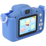 Uadme Kinder-Digitalkamera, niedliches Cartoon-Dinosaurier-Design, 5,1 cm Display, 400 mAh Selfie-Kamera für Kinder, Mädchen, Jungen, Blau