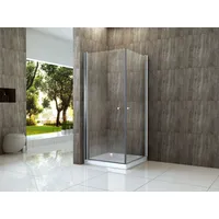 Alphabad Eckdusche Duschkabine AMBO 80 x 80 cm ohne