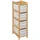 5five simply smart 5five - feines Regal mit 4 körben Tidy Box aus Bambus