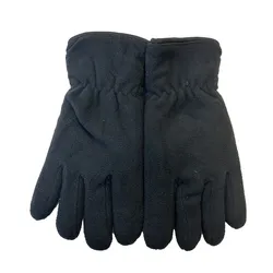 ZWILLINGSHERZ Fleece-Handschuhe für Damen und Herren Winter-Handschuhe Finger-Handschuhe 4605H K232123 M10 Schwarz - One-Size