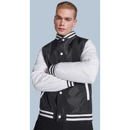 Kariban Teddy College Jacke rot/weiß 2