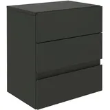 CARO-Möbel Nachtschrank Anno 42 x 47 x 30 cm Schwarz